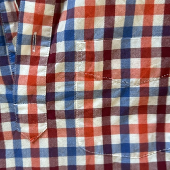 Red White Blue Patterned Popover - J Crew, Small - Picture 3 of 3